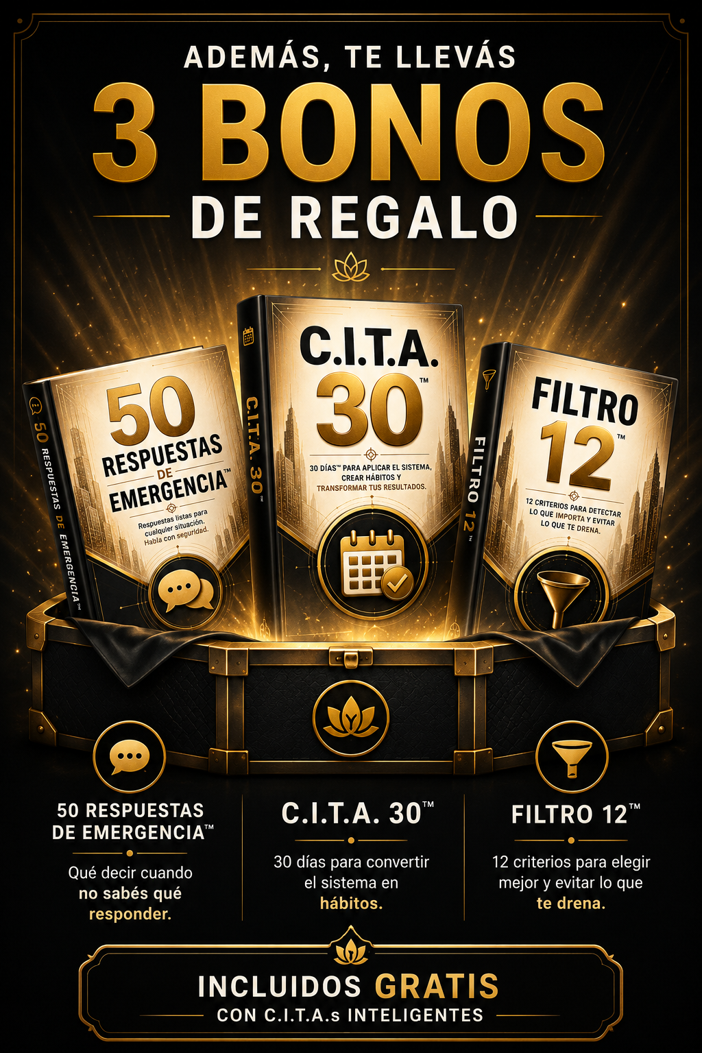 3 Bonos de Regalo — C.I.T.A.s Inteligentes